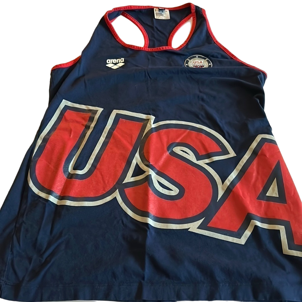 Arena woman’s standard official USA swimming National Team Tank Top Large.